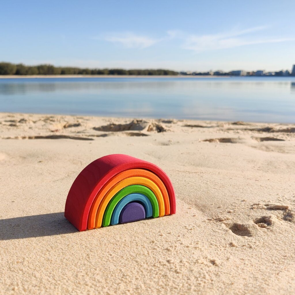 Grimm's 6 piece rainbow on the beach